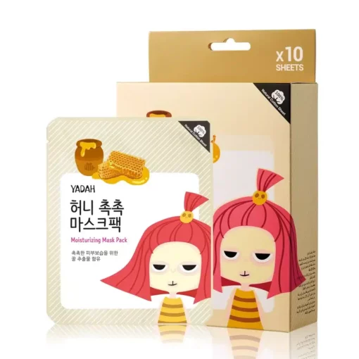 Masque tissu à l'extrait de miel pour visage 10 YADAH