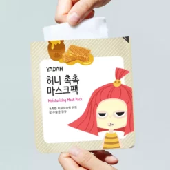 Masque tissu à l'extrait de miel pour visage YADAH 5