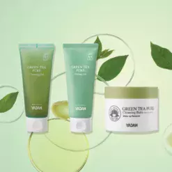 Set Produits cosmétiques coréens thé vert YADAH 3